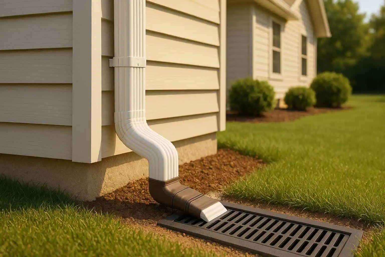 Downspout installation in chicago illinois - B&B Roofing and Exteriors