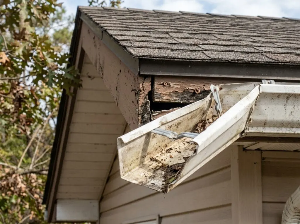 Fascia pulling away repair - B&B Roofing and Exteriors