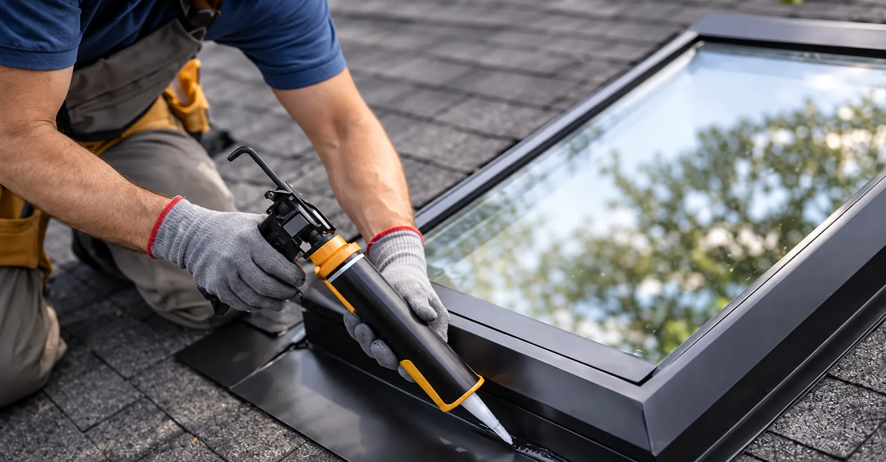 Skylight Flashing and Resealing in chicago - B&B Roofing and Exteriors